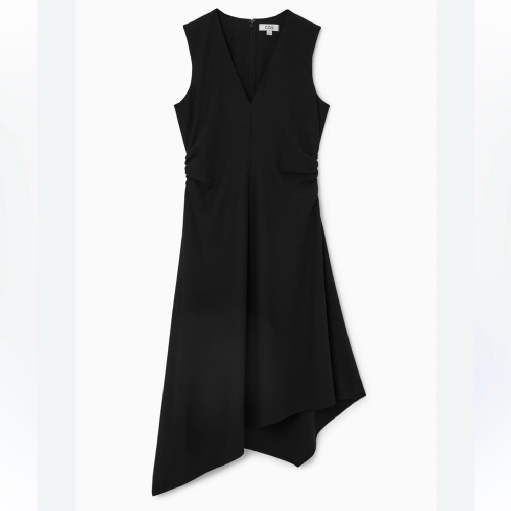 COS Black Asymmetrical Dress 6
